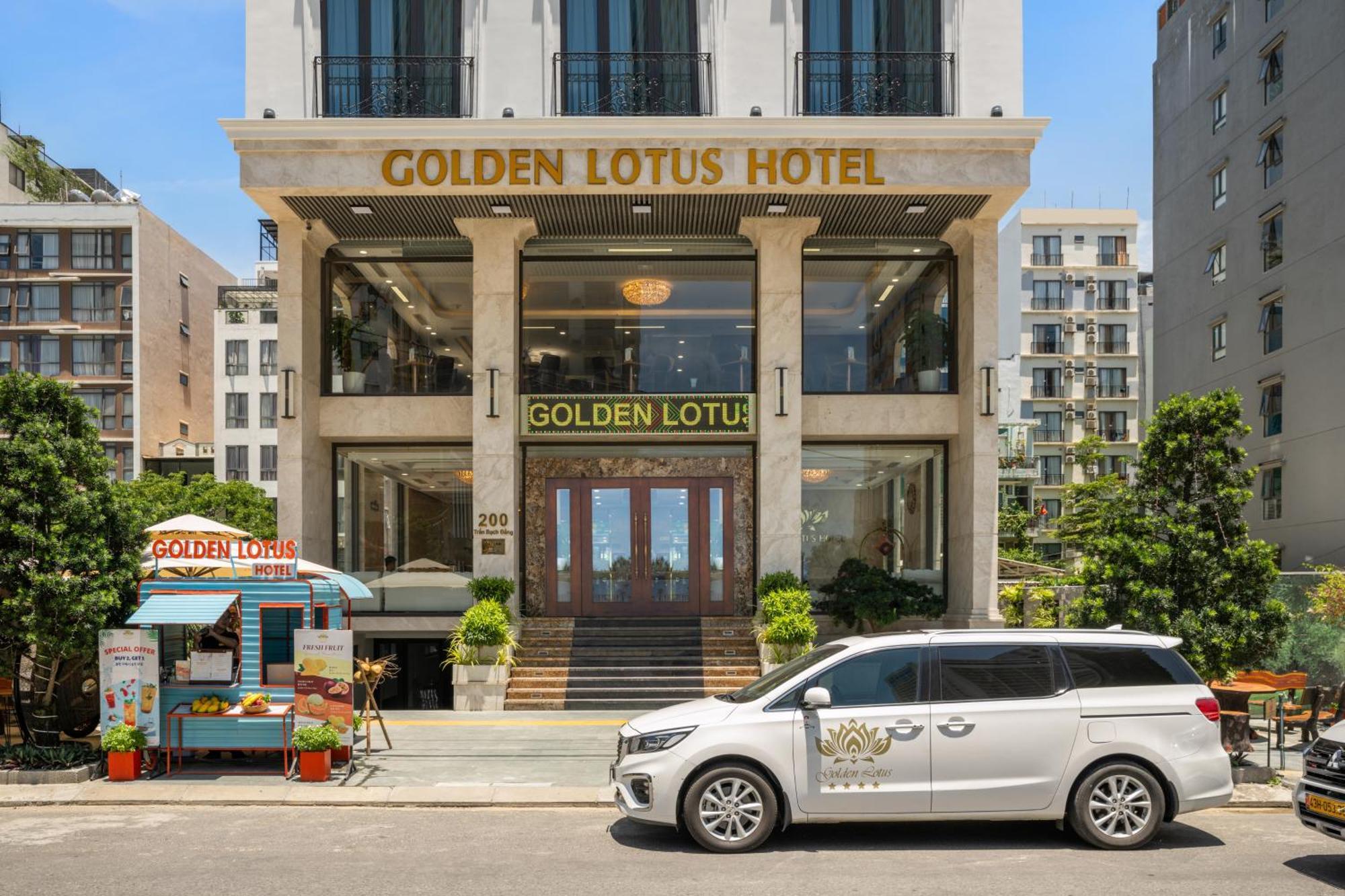 Golden Lotus Hotel Da Nang - Rooftop Bar Sea View المظهر الخارجي الصورة