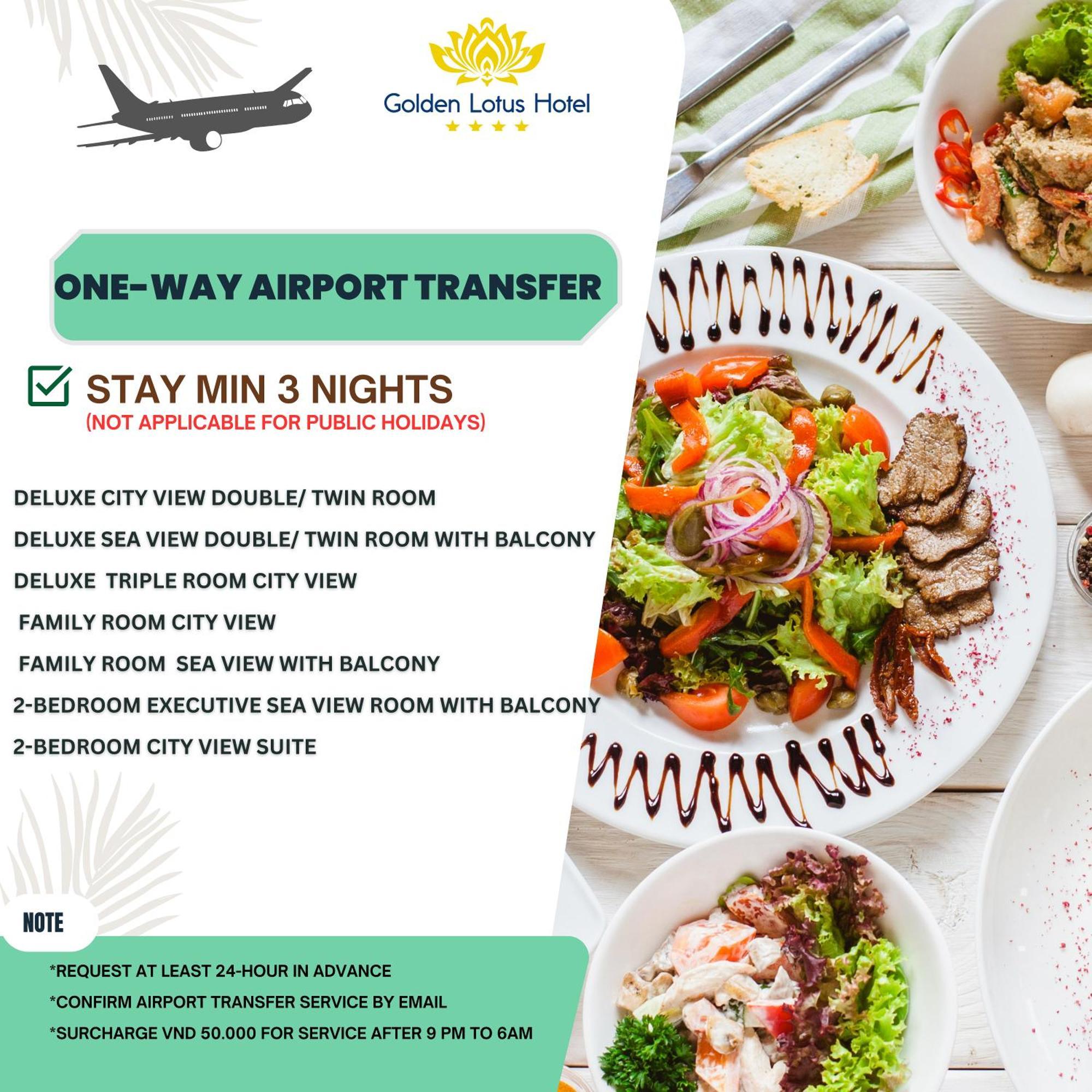 Golden Lotus Hotel Da Nang - Rooftop Bar Sea View المظهر الخارجي الصورة